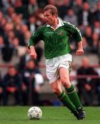 29 May 1996; Alan Kernaghan of Republic of Ireland during the International Friendly between Republic of Ireland and Portugal at Lansdowne Road in Dublin. Photo by Brendan Moran/Sportsfile