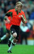 23 May 1998; Damien Duff of Republic of Ireland during the International Friendly match between Republic of Ireland and Mexico at Lansdowne Road in Dublin. Photo by Brendan Moran/Sportsfile