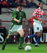 5 September 1998; Denis Irwin of Republic of Ireland during the UEFA EURO 2000 Group 8 Qualifier between Republic of Ireland and Croatia at Lansdowne Road in Dublin. Photo by Brendan Moran/Sportsfile