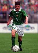 5 September 1998; Denis Irwin of Republic of Ireland during the UEFA EURO 2000 Group 8 Qualifier between Republic of Ireland and Croatia at Lansdowne Road in Dublin. Photo by David Maher/Sportsfile