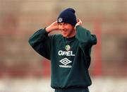 1 April 1997; Kenny Cunningham during a Republic of Ireland Training Session at City Stadium in Skopje, FYR Macedonia. Photo by David Maher/Sportsfile