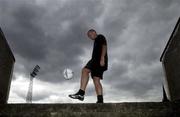 22 July 2003; Glen Crowe, Bohemians, practices his skills at the Dalymount Park ahead of their crucial champions League Qualifying game against BATE Borisov. Dalymount Park, Dublin. Picture credit; David Maher / SPORTSFILE *EDI*