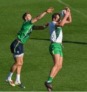 8 November 2017; Michael Murphy and Eoin Cadogan during an intersquad Ireland International Rules training game at Punt Road Oval, Yarra Park, Richmond, Melbourne, Australia Photo by Ray McManus/Sportsfile