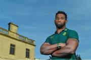 9 November 2017; Siya Kolisi poses for a portrait after a South Africa Press Conference at Radisson Blu Hotel in Stillorgan, Dublin. Photo by Brendan Moran/Sportsfile