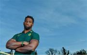 9 November 2017; Siya Kolisi poses for a portrait after a South Africa Press Conference at Radisson Blu Hotel in Stillorgan, Dublin. Photo by Brendan Moran/Sportsfile