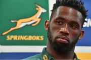 9 November 2017; Siya Kolisi during a South Africa Press Conference at Radisson Blu Hotel in Stillorgan, Dublin. Photo by Brendan Moran/Sportsfile