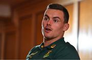 9 November 2017; Jesse Kriel during a South Africa Press Conference at Radisson Blu Hotel in Stillorgan, Dublin. Photo by Brendan Moran/Sportsfile