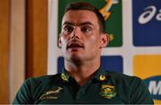 9 November 2017; Jesse Kriel during a South Africa Press Conference at Radisson Blu Hotel in Stillorgan, Dublin. Photo by Brendan Moran/Sportsfile