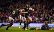 11 November 2017; Jacob Stockdale of Ireland is tackled by Damian de Allende of South Africa during the Guinness Series International match between Ireland and South Africa at the Aviva Stadium in Dublin. Photo by Brendan Moran/Sportsfile