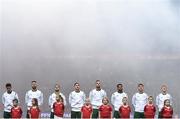 11 November 2017; The Republic of Ireland team prior to the FIFA 2018 World Cup Qualifier Play-off 1st Leg match between Denmark and Republic of Ireland at Parken Stadium in Copenhagen, Denmark. Photo by Stephen McCarthy/Sportsfile