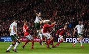 11 November 2017; Shane Duffy of Republic of Ireland in action during the FIFA 2018 World Cup Qualifier Play-off 1st Leg match between Denmark and Republic of Ireland at Parken Stadium in Copenhagen, Denmark. Photo by Stephen McCarthy/Sportsfile