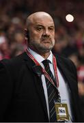 11 November 2017; Bobby Ward, head of Republic of Ireland team security, during the FIFA 2018 World Cup Qualifier Play-off 1st Leg match between Denmark and Republic of Ireland at Parken Stadium in Copenhagen, Denmark. Photo by Stephen McCarthy/Sportsfile