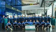 17 November 2017; Dublin hurlers departed Dublin Airport for Boston today onboard Aer Lingus flight EI 139. Aer Lingus, official airline of the AIG Fenway Hurling Classic and Irish Festival, has been serving Boston since 1958 and is thrilled to once again be supporting this unique cultural and sporting event, bringing 130 hurlers to Boston’s iconic Fenway Park. Games will be broadcast on TG4 on November 19th with Dublin v Galway in the first semi-final followed by Clare v Tipperary in the second semi-final. Pictured are the Dublin panel. Photo by Ramsey Cardy/Sportsfile