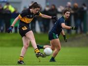 18 November 2017; Ciara O'Sullivan of Mourneabbey scores a goal against Foxrock Cabinteely during the All-Ireland Ladies Football Senior Club Championship semi-final match between Foxrock Cabinteely and Mourneabbey at Bray Emmets in Wicklow.  Photo by Matt Browne/Sportsfile