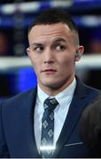 18 November 2017; Boxer Josh Warrington in attendance at the SSE Arena in Belfast. Photo by Ramsey Cardy/Sportsfile