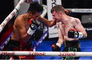 18 November 2017; Paddy Barnes, right, in action against Eliecer Quezada during their WBO Intercontinental Title bout at the SSE Arena in Belfast. Photo by David Fitzgerald/Sportsfile