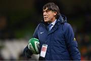 25 November 2017; Argentina head coach Daniel Hourcade prior to the Guinness Series International match between Ireland and Argentina at the Aviva Stadium in Dublin. Photo by Ramsey Cardy/Sportsfile