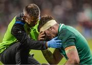 25 November 2017; Peter O’Mahony of Ireland is treated by a medic during the Guinness Series International match between Ireland and Argentina at the Aviva Stadium in Dublin. Photo by Piaras Ó Mídheach/Sportsfile