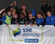 25 November 2017; Athlone Town captain Israel Kimazo and team-mates celebrate with the trophy following the SSE Airtricity National Under 15 League Final match between Athlone Town and St Patrick's Athletic at Lisseywollen in Athlone, Co Westmeath. Photo by Stephen McCarthy/Sportsfile