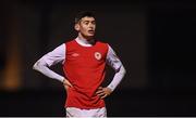 25 November 2017; Cian Kavanagh of St Patrick's Athletic during the SSE Airtricity National Under 15 League Final match between Athlone Town and St Patrick's Athletic at Lisseywollen in Athlone, Co Westmeath. Photo by Stephen McCarthy/Sportsfile