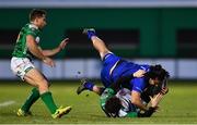 2 December 2017; James Lowe of Leinster is tackled by Marty Banks of Benetton during the Guinness PRO14 Round 10 match between Benetton and Leinster at the Stadio Comunale di Monigo in Treviso, Italy. Photo by Ramsey Cardy/Sportsfile