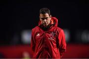 2 December 2017; Munster head coach Johann van Graan during the Guinness PRO14 Round 10 match between Munster and Ospreys at Irish Independent Park in Cork. Photo by Stephen McCarthy/Sportsfile