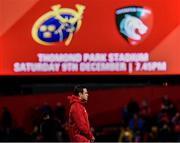 2 December 2017; Munster head coach Johann van Graan during the Guinness PRO14 Round 10 match between Munster and Ospreys at Irish Independent Park in Cork. Photo by Stephen McCarthy/Sportsfile