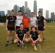 9 December 2017; Galway players Conor Cooney, Gearóid McInerney, Colm Callanan, Daithi Burke, Pádraic Mannion, David Burke and Conor Whelan who played on the 2016 PwC All Star Team and 2017 PwC All Star Team after the PwC All Star Tour 2017 - All Star Hurling game at the Singapore Recreation Club, The Pandang, in Singapore. Photo by Ray McManus/Sportsfile