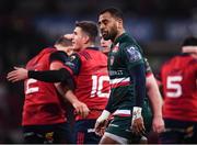 9 December 2017; Telusa Veainu of Leicester Tigers after his side conceded their first try during the European Rugby Champions Cup Pool 4 Round 3 match between Munster and Leicester Tigers at Thomond Park in Limerick. Photo by Stephen McCarthy/Sportsfile