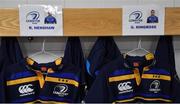 10 December 2017; The jerseys of Robbie Henshaw, left, and Garry Ringrose of Leinster in the dressing room prior to the European Rugby Champions Cup Pool 3 Round 3 match between Exeter Chiefs and Leinster at Sandy Park in Exeter, England.  Photo by Brendan Moran/Sportsfile