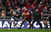 9 December 2017; Ben Youngs of Leicester Tigers in action against Rhys Marshall of Munster during the European Rugby Champions Cup Pool 4 Round 3 match between Munster and Leicester Tigers at Thomond Park in Limerick. Photo by Diarmuid Greene/Sportsfile
