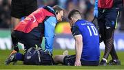 16 December 2017; Jonathan Sexton of Leinster with Leinster team doctor Prof John Ryan during the European Rugby Champions Cup Pool 3 Round 4 match between Leinster and Exeter Chiefs at the Aviva Stadium in Dublin. Photo by Brendan Moran/Sportsfile