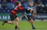 1 January 2018; Action during the Bank of Ireland Half-Time Minis between MU Barnhall and Tullamore RFC at the Guinness PRO14 Round 12 match between Leinster and Connacht at the RDS Arena in Dublin.   Photo by Eóin Noonan/Sportsfile