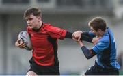 3 January 2018; Oscar King of North East Area is tackled by Tadgh Finlay of Metro Area during the Shane Horgan Cup Round 3 match between Metro Area and North East Area at Donnybrook in Dublin. Photo by Eóin Noonan/Sportsfile