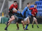 3 January 2018; Ben Smyth of North East Area is tackled by Thai Bao Tran of Metro Area during the Shane Horgan Cup Round 3 match between Metro Area and North East Area at Donnybrook in Dublin. Photo by Eóin Noonan/Sportsfile