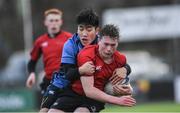 3 January 2018; Jack Cassidy of North East Area is tackled by Thai Bao Tran of Metro Area during the Shane Horgan Cup Round 3 match between Metro Area and North East Area at Donnybrook in Dublin. Photo by Eóin Noonan/Sportsfile