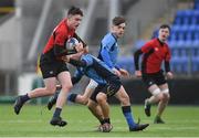 3 January 2018; Ben Smyth of North East Area is tackled by Thai Bao Tran of Metro Area during the Shane Horgan Cup Round 3 match between Metro Area and North East Area at Donnybrook in Dublin. Photo by Eóin Noonan/Sportsfile