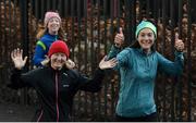 6 January 2018; parkrun Ireland in partnership with Vhi, added their 86th event on Saturday, 6th January, with the introduction of the Brickfields parkrun in Drimnagh, Dublin. parkruns take place over a 5km course weekly, are free to enter and are open to all ages and abilities, providing a fun and safe environment to enjoy exercise. To register for a parkrun near you visit www.parkrun.ie. Pictured are Kay Mullen, left, and Marion Kavanagh, from Drimnagh, during the parkrun. Photo by Piaras Ó Mídheach/Sportsfile