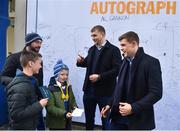 14 January 2018; Ross Molony and Garry Ringrose of Leinster greet fans in Autograph Alley ahead of the European Rugby Champions Cup Pool 3 Round 5 match between Leinster and Glasgow Warriors at the RDS Arena in Dublin. Photo by David Fitzgerald/Sportsfile