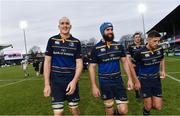 14 January 2018; Devin Toner, left, and Scott Fardy of Leinster following the European Rugby Champions Cup Pool 3 Round 5 match between Leinster and Glasgow Warriors at the RDS Arena in Dublin. Photo by Ramsey Cardy/Sportsfile