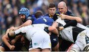 14 January 2018; Scott Fardy, left, and Devin Toner of Leinster during the European Rugby Champions Cup Pool 3 Round 5 match between Leinster and Glasgow Warriors at the RDS Arena in Dublin. Photo by Ramsey Cardy/Sportsfile