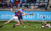 14 January 2018; Danny Sutcliffe of Dublin in action against Paudie Foley of Wexford during the Bord na Mona Walsh Cup semi-final match between Dublin and Wexford at Parnell Park in Dublin. Photo by Daire Brennan/Sportsfile