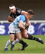 20 January 2018; Luke McGrath of Leinster is tackled by Louis Picamoles of Montpellier during the European Rugby Champions Cup Pool 3 Round 6 match between Montpellier and Leinster at the Altrad Stadium in Montpellier, France. Photo by Ramsey Cardy/Sportsfile