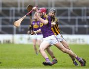 20 January 2018; Paudie Foley of Wexford in action against Conor Fogarty of Kilkenny during the Bord na Mona Walsh Cup Final match between Kilkenny and Wexford at Nowlan Park in Kilkenny. Photo by Matt Browne/Sportsfile