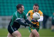 21 January 2018; Marty Hughes of Fulham Irish in action against Liam Silke of Corofin during the AIB GAA Football All-Ireland Senior Club Championship Quarter-Final Refixture match between Fulham Irish and Corofin at McGovern Park in Ruislip, England. Photo by Matt Impey/Sportsfile