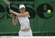 2 August 2003; Karen Nugent, Ireland, in action against Eden Marama, New Zealand, Ladies Irish Open, Castleknock Tennis Club. Dublin. Picture credit; Matt Browne / SPORTSFILE *EDI*