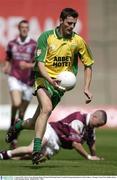 4 August 2003; Christy Toye of Donegal in action during the Bank of Ireland All-Ireland Senior Football Championship Quarter Final match between Galway and Donegal at Croke Park in Dublin. Photo by Brendan Moran/Sportsfile