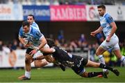 20 January 2018; Robbie Henshaw of Leinster is tackled by Frans Steyn of Montpellier during the European Rugby Champions Cup Pool 3 Round 6 match between Montpellier and Leinster at the Altrad Stadium in Montpellier, France. Photo by Ramsey Cardy/Sportsfile