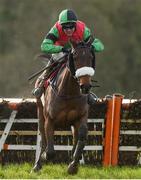 25 January 2018; Wings Like Arion, with Robbie Power up, on their way to winning the Ladbrokes Handicap Hurdle after jumping the last at the Gowran Park Races in Gowran Park, Co Kilkenny. Photo by Matt Browne/Sportsfile