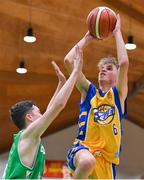 25 January 2018; Niall Fitzmaurice of CBS The Green in action against Christopher Fulton of St Malachy's during the Subway All-Ireland Schools U16A Boys Cup Final match between St Mary's CBS The Green Tralee, Kerry, and St Malachy's, Belfast, Antrim, at the National Basketball Arena in Tallaght, Dublin. Photo by Brendan Moran/Sportsfile